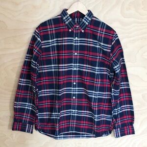 Brooks Brothers Button Down Shirt Chest Pocket Striped Cotton Mens Size L.